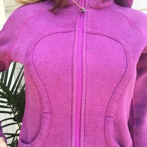 LULULEMON HOODIE JACKET SWEATER WOMEN SIZE 4 PINK